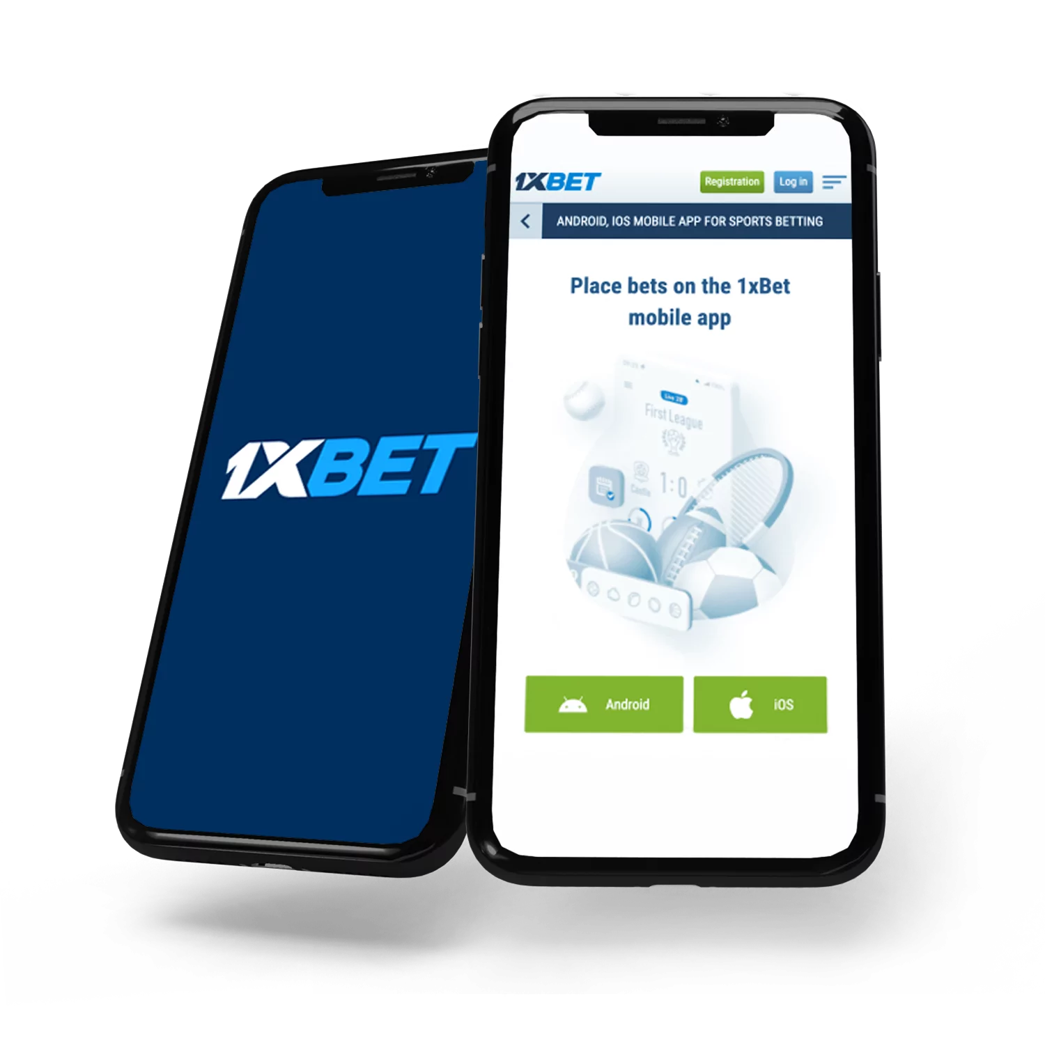 The 1xBet mobile app is available on Android and iOS smartphones.