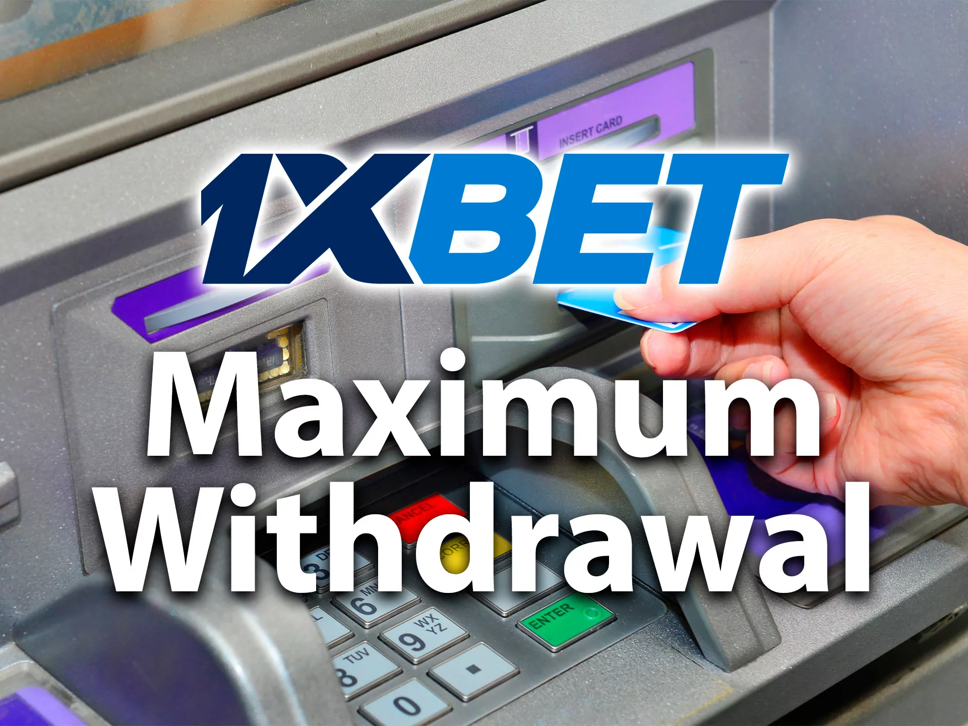 There is no specific withdrawing maximum at 1xbet.