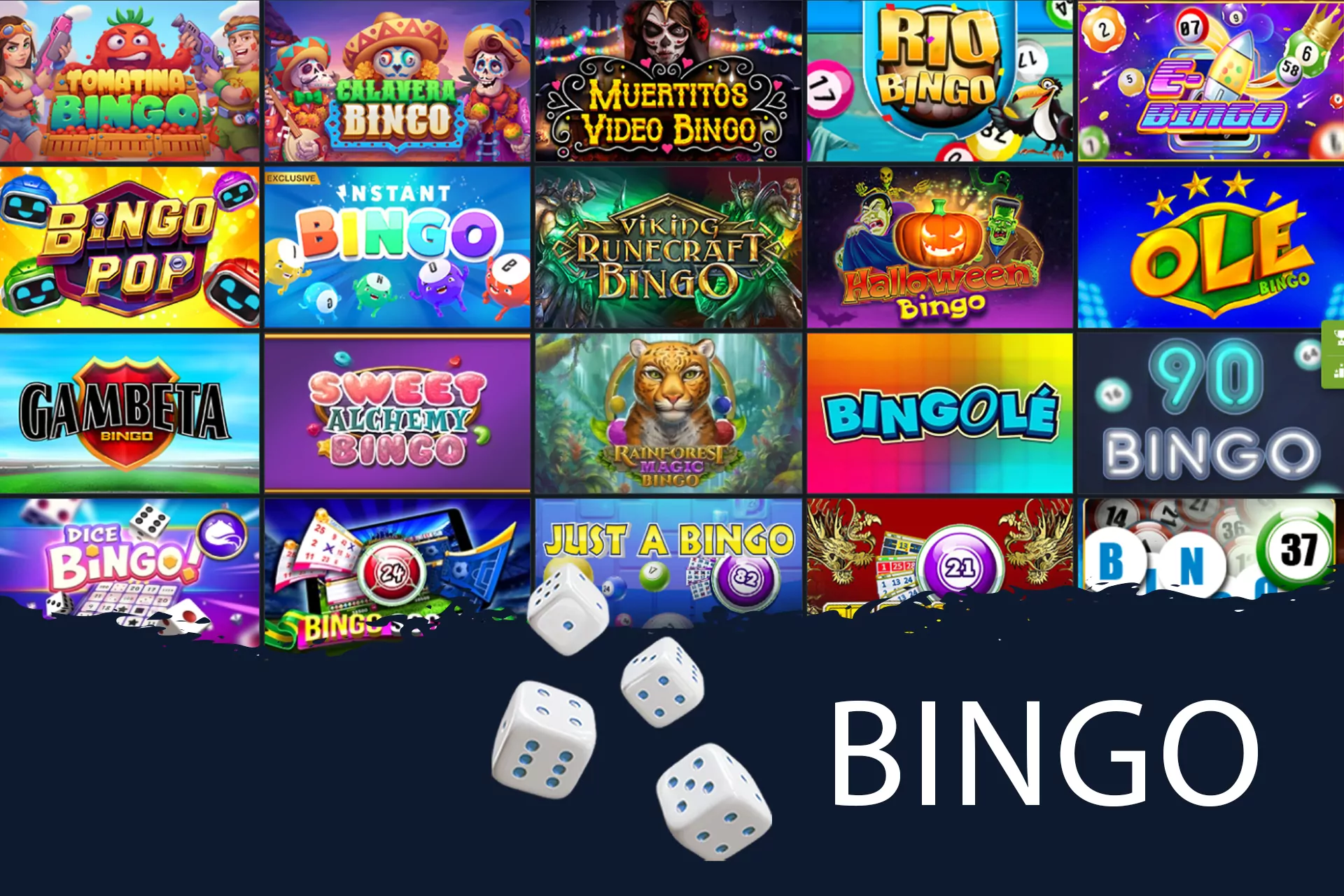 Online Bingo is available at 1xBet in India.