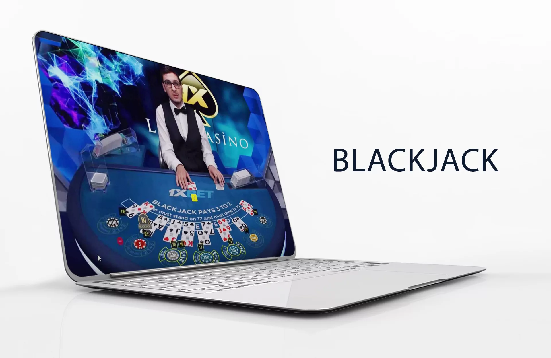 Online Blackjack is available at 1xBet in India.
