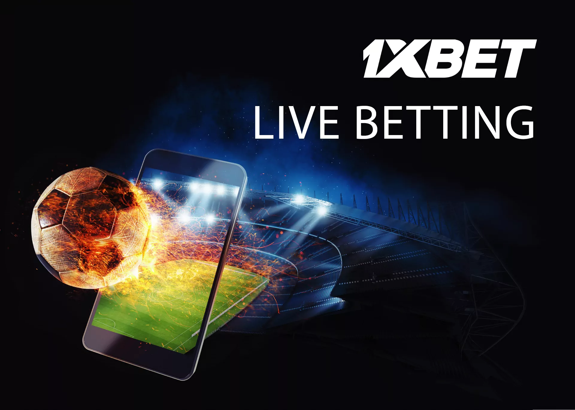 1xBet users can bet in live mode.