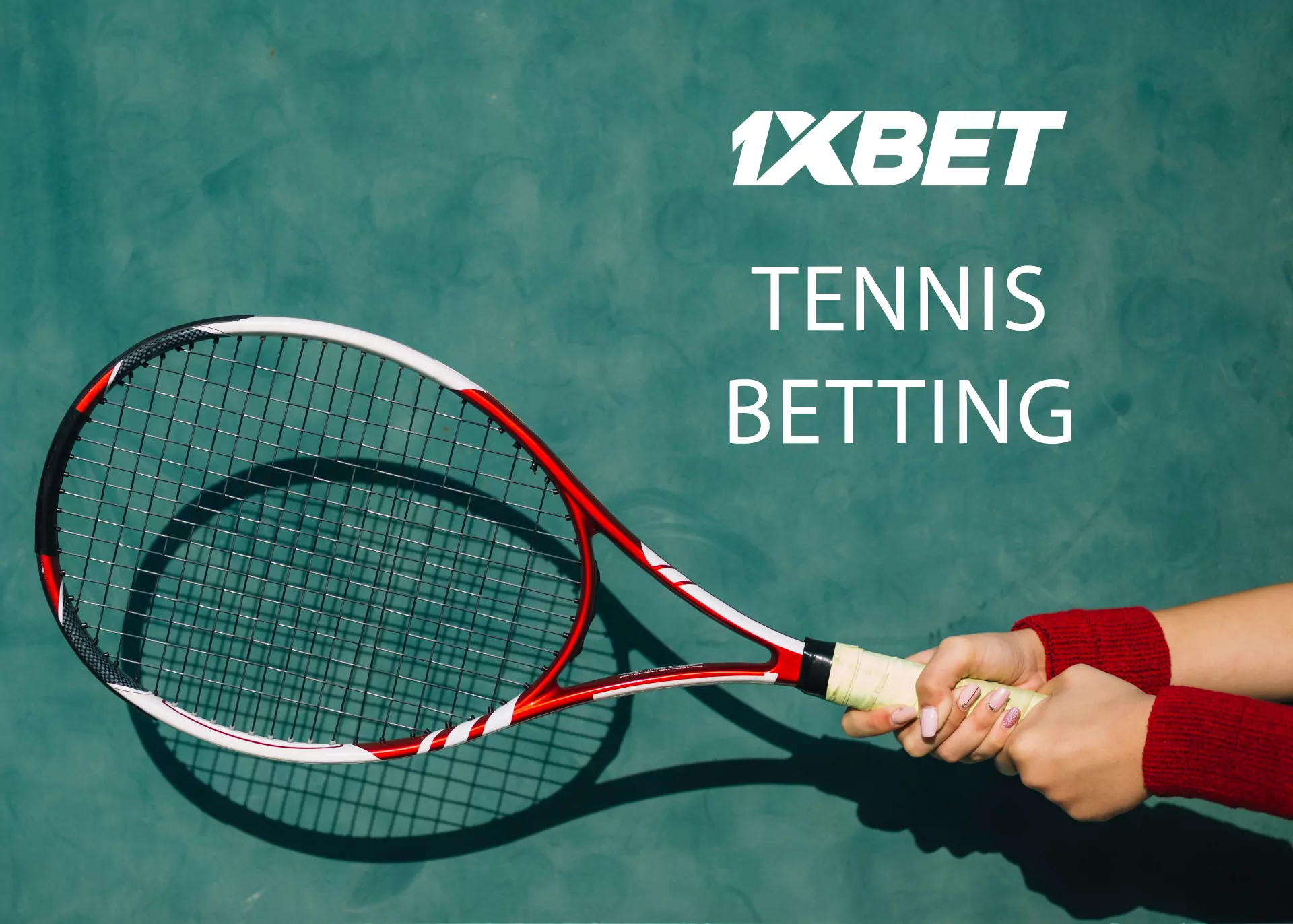 The tennis betting section at 1xBet is represented by major tournaments.