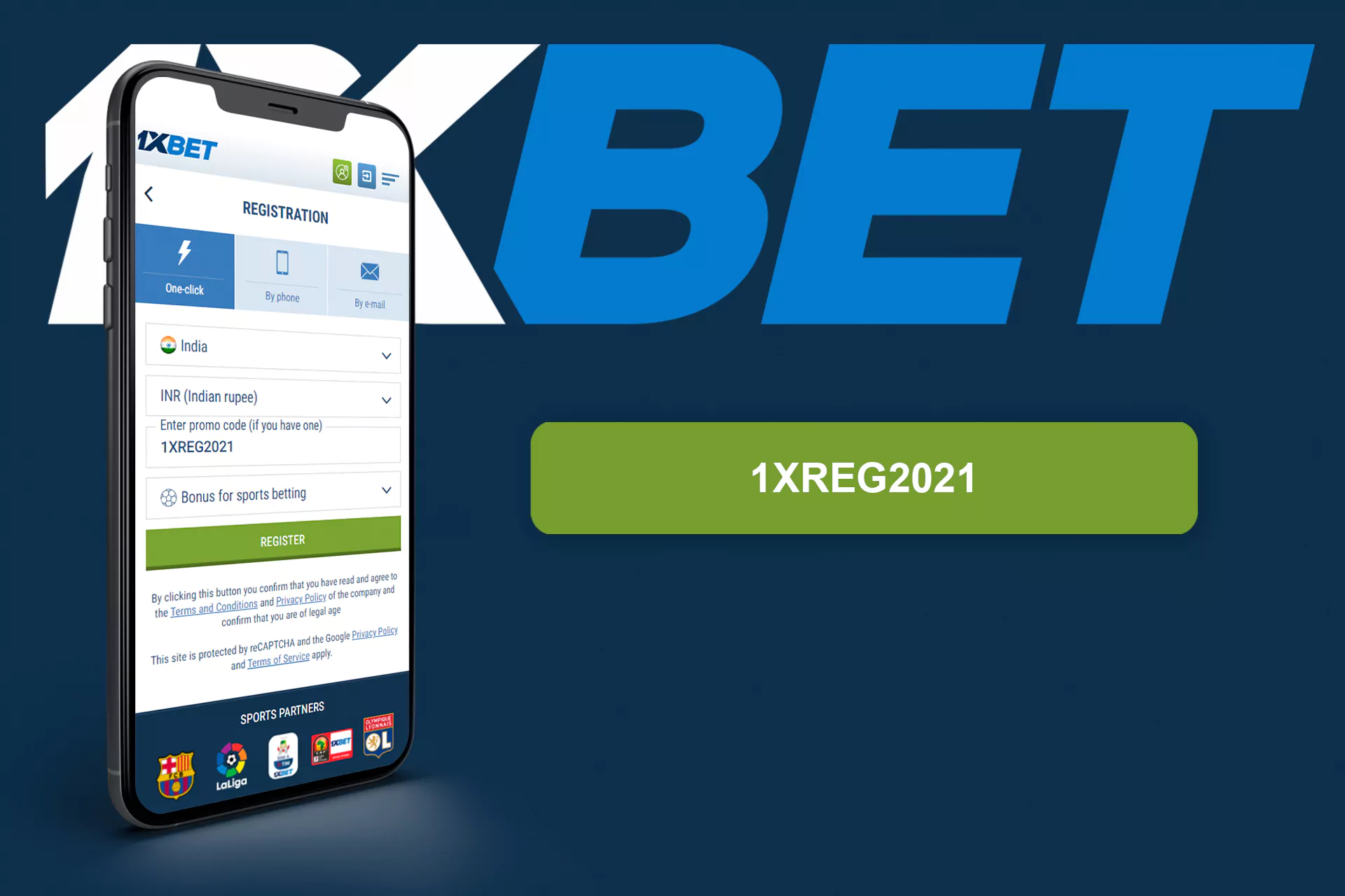 You can activate a promo code in 1xBet app.