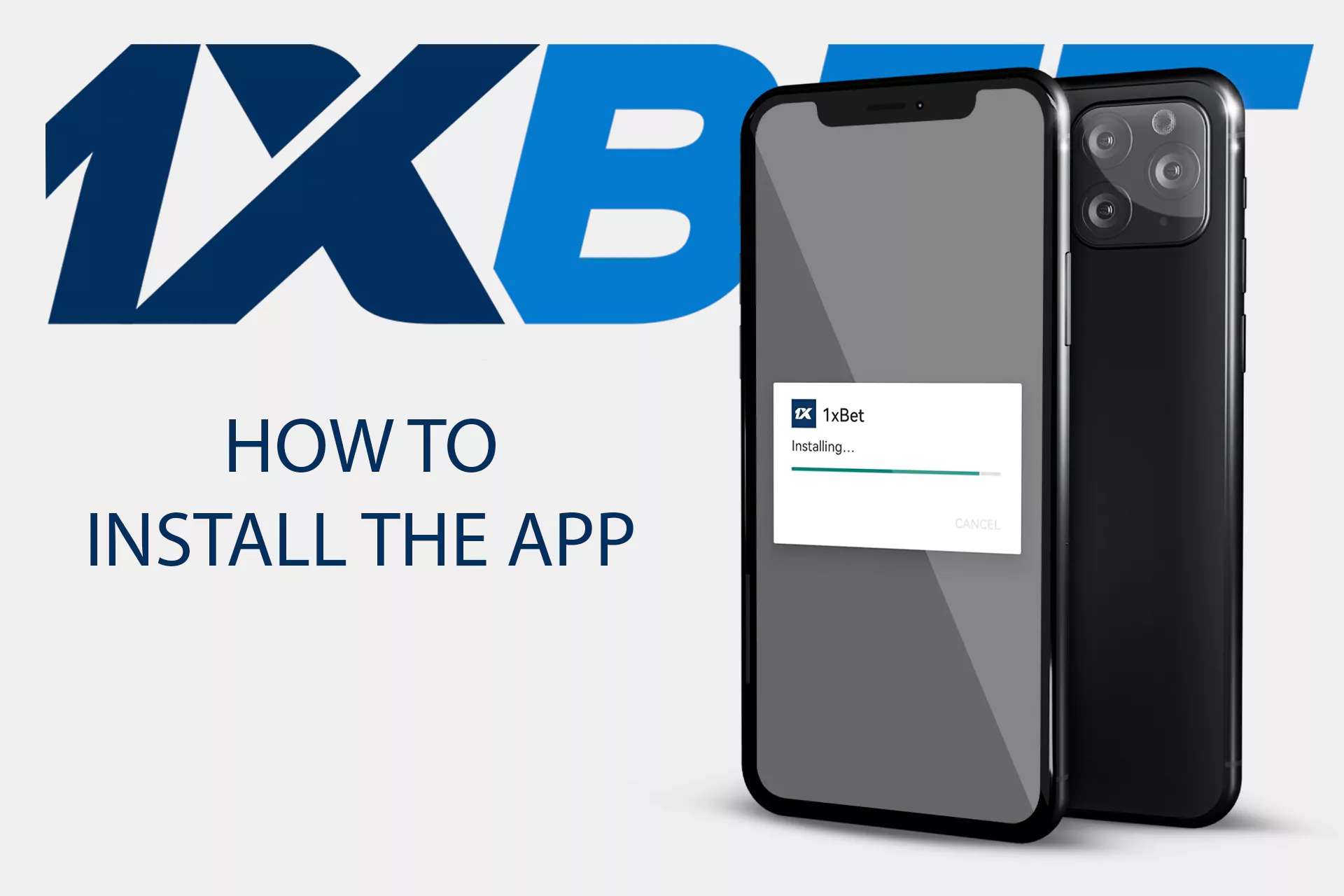 Install the1xBet app by following the official instructions.