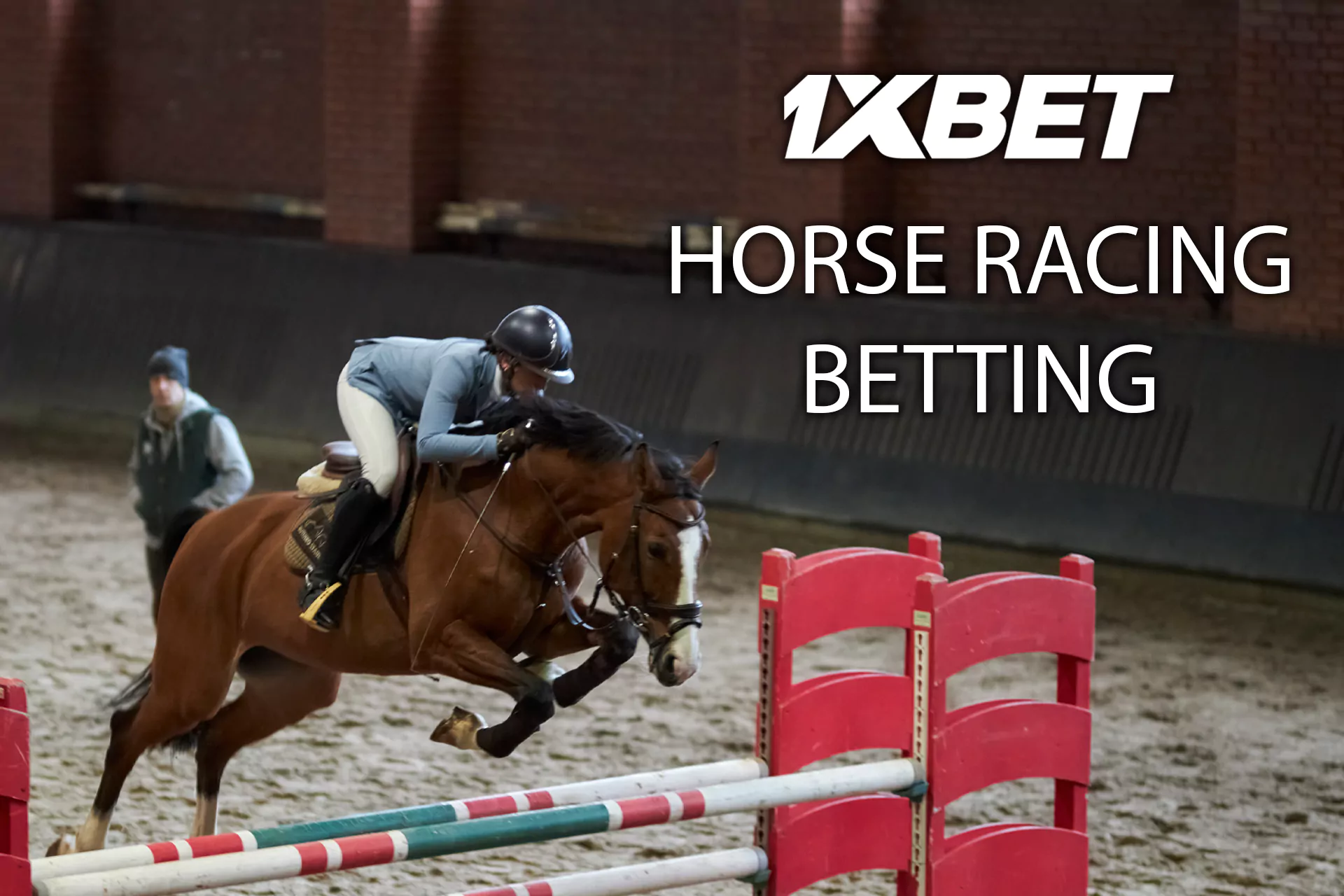 1xBet offers high odds betting on horse racing.