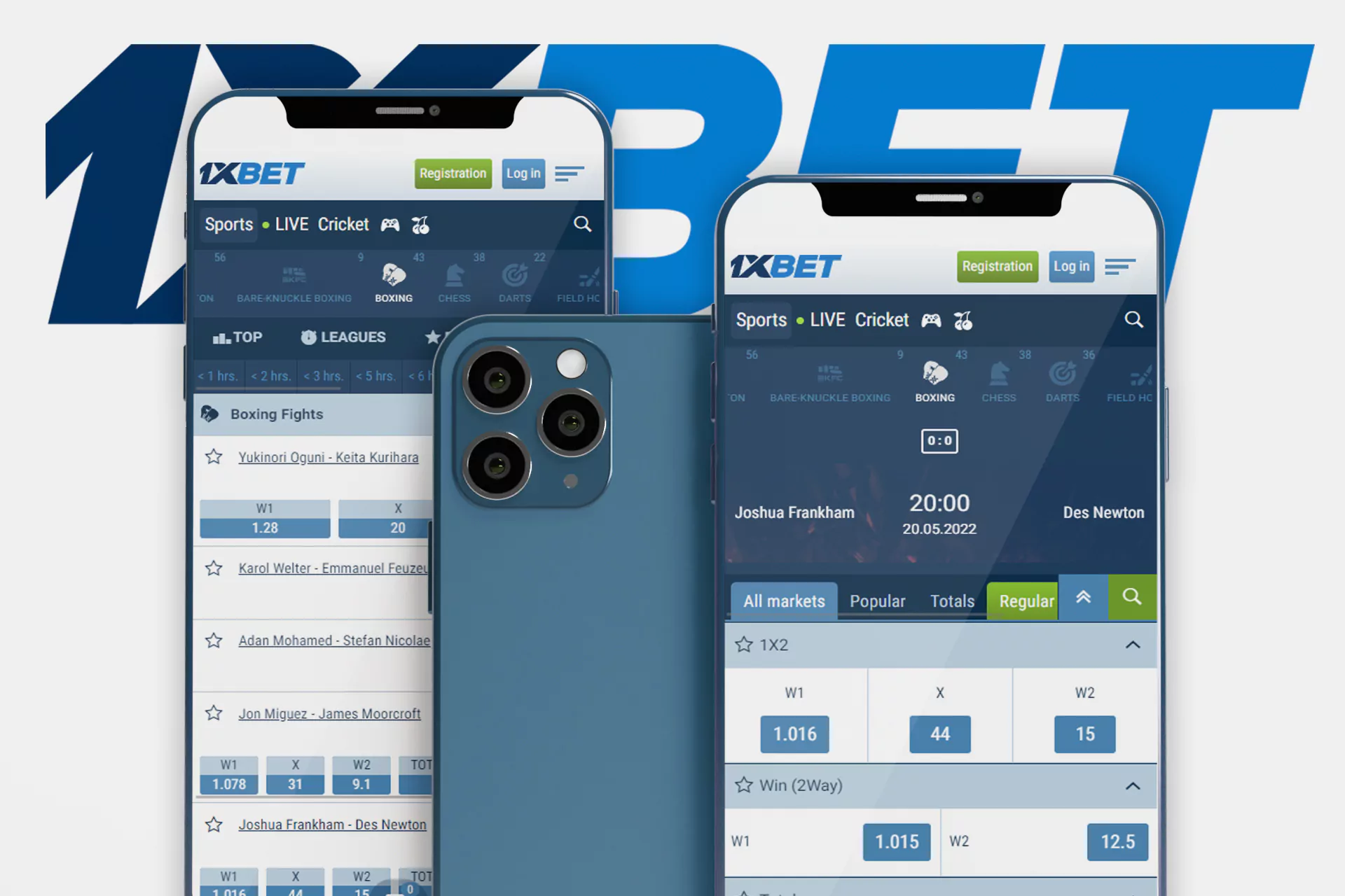 UFC betting is available in 1xBet mobile app.