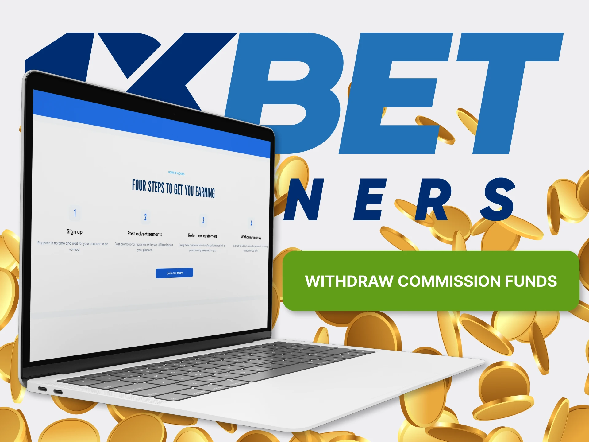It is easy to withdraw commission funds from the 1xBet affiliate program.