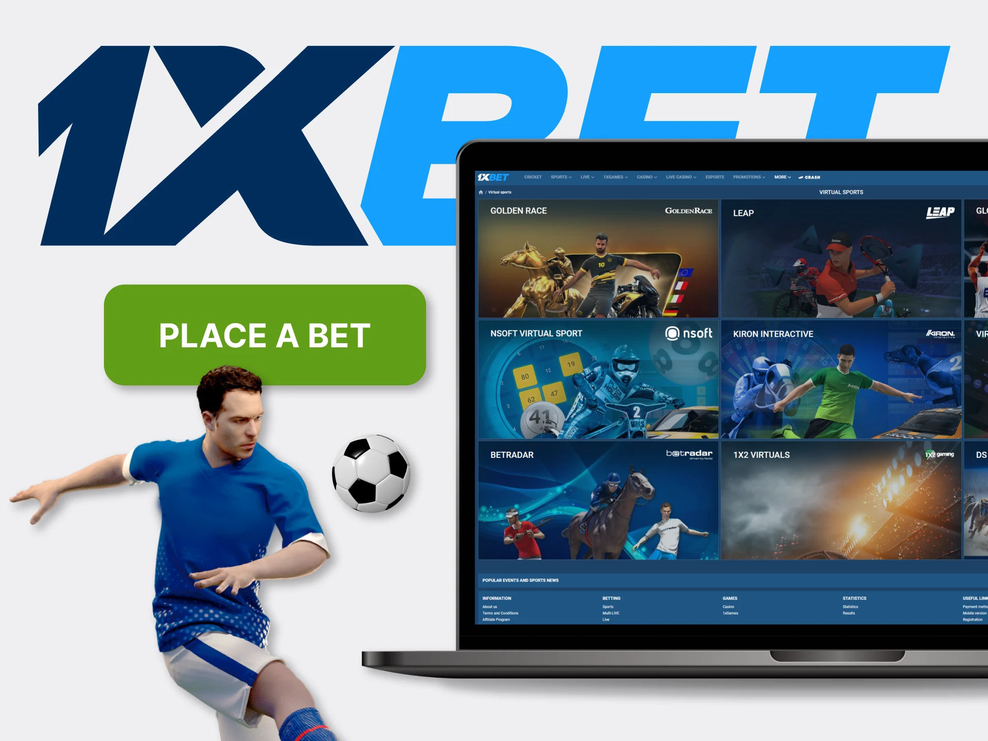 Learn how easy it is to bet on virtual sports with 1xBet from this instruction.