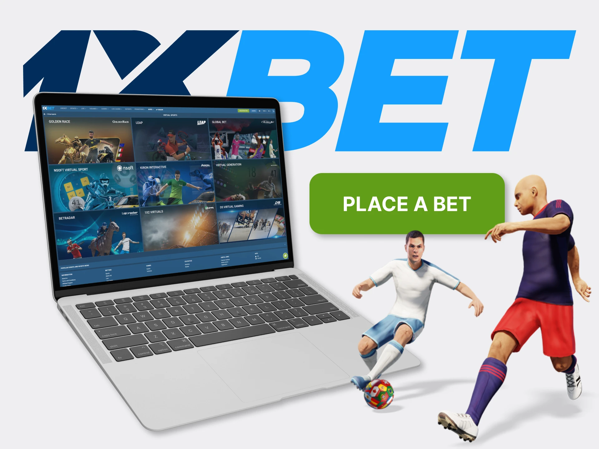 Find out what virtual sports are with 1xBet.