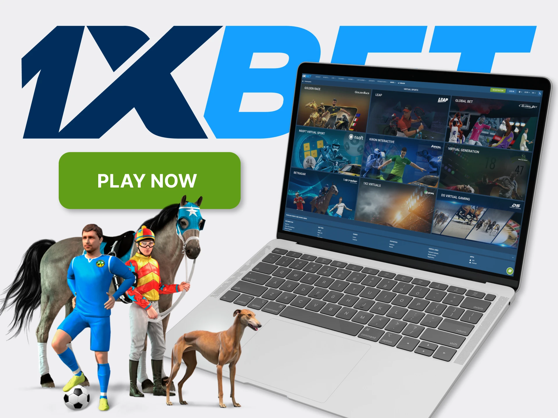 Learn about the types of bets and kinds of virtual sports on 1xBet.