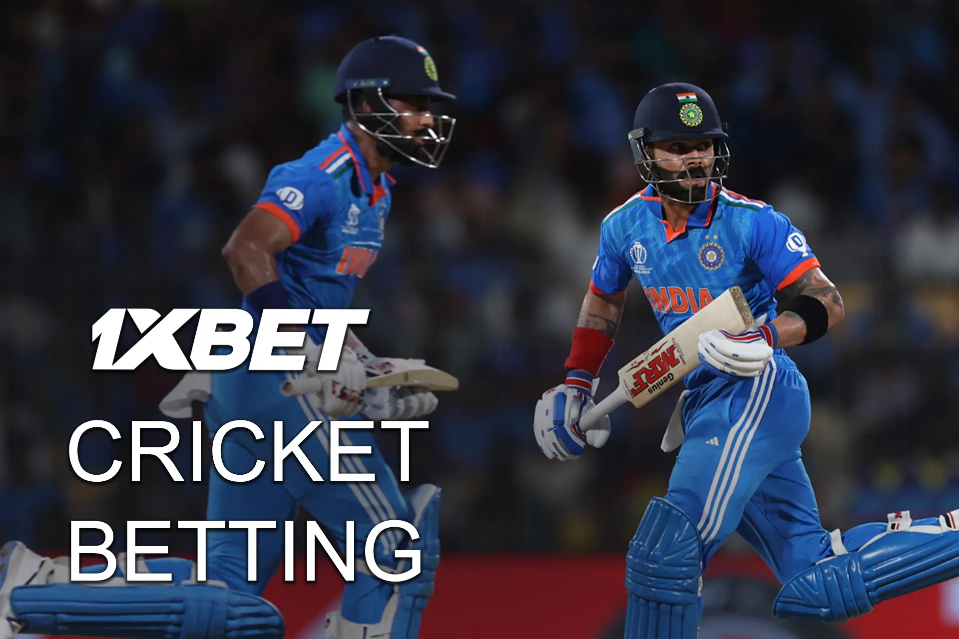 Players from India can bet on cricket on 1xBet.