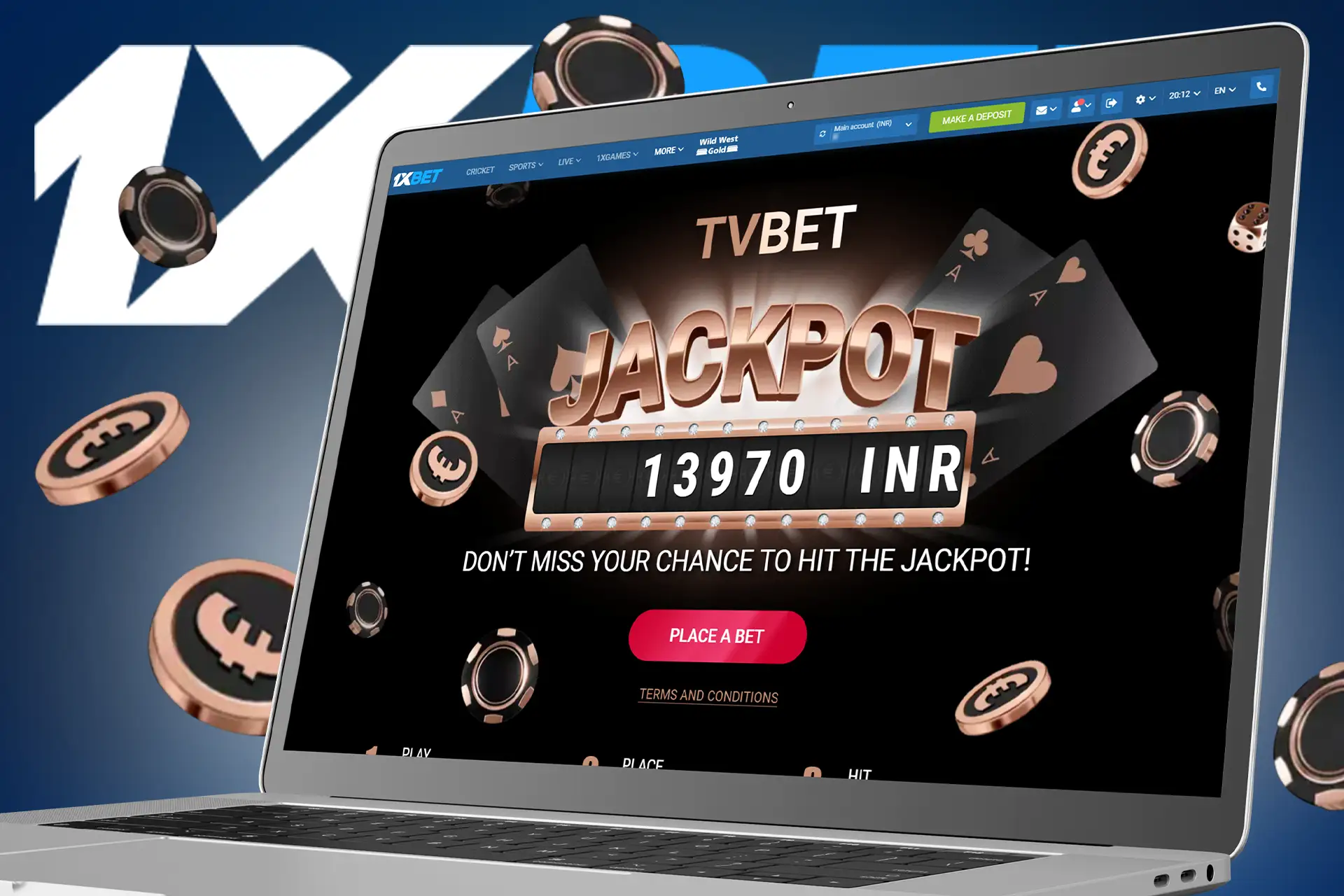 Play TVBet and try to collect the jackpot.