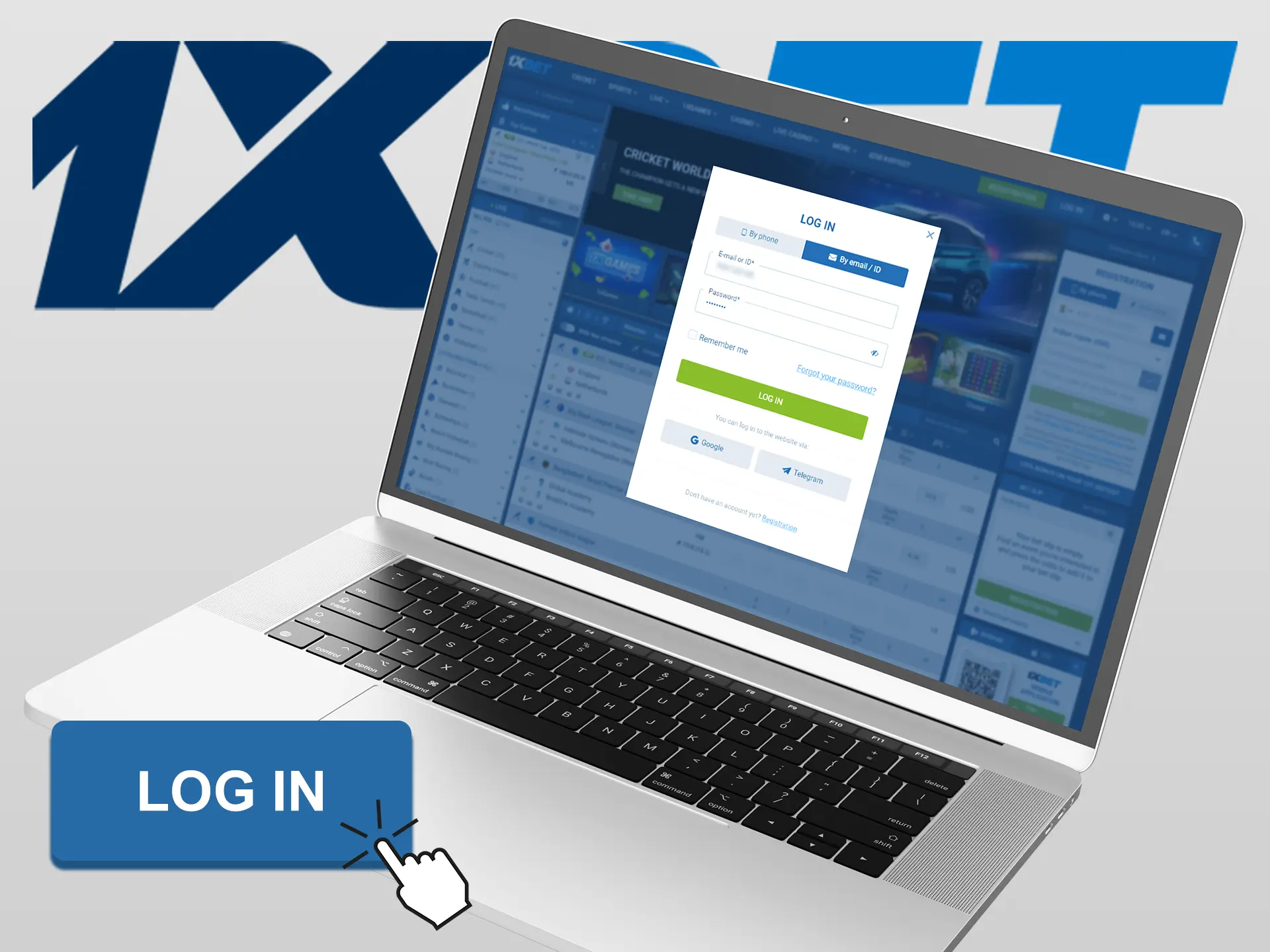 1xBet offers several options for logging in to your personal cabinet.