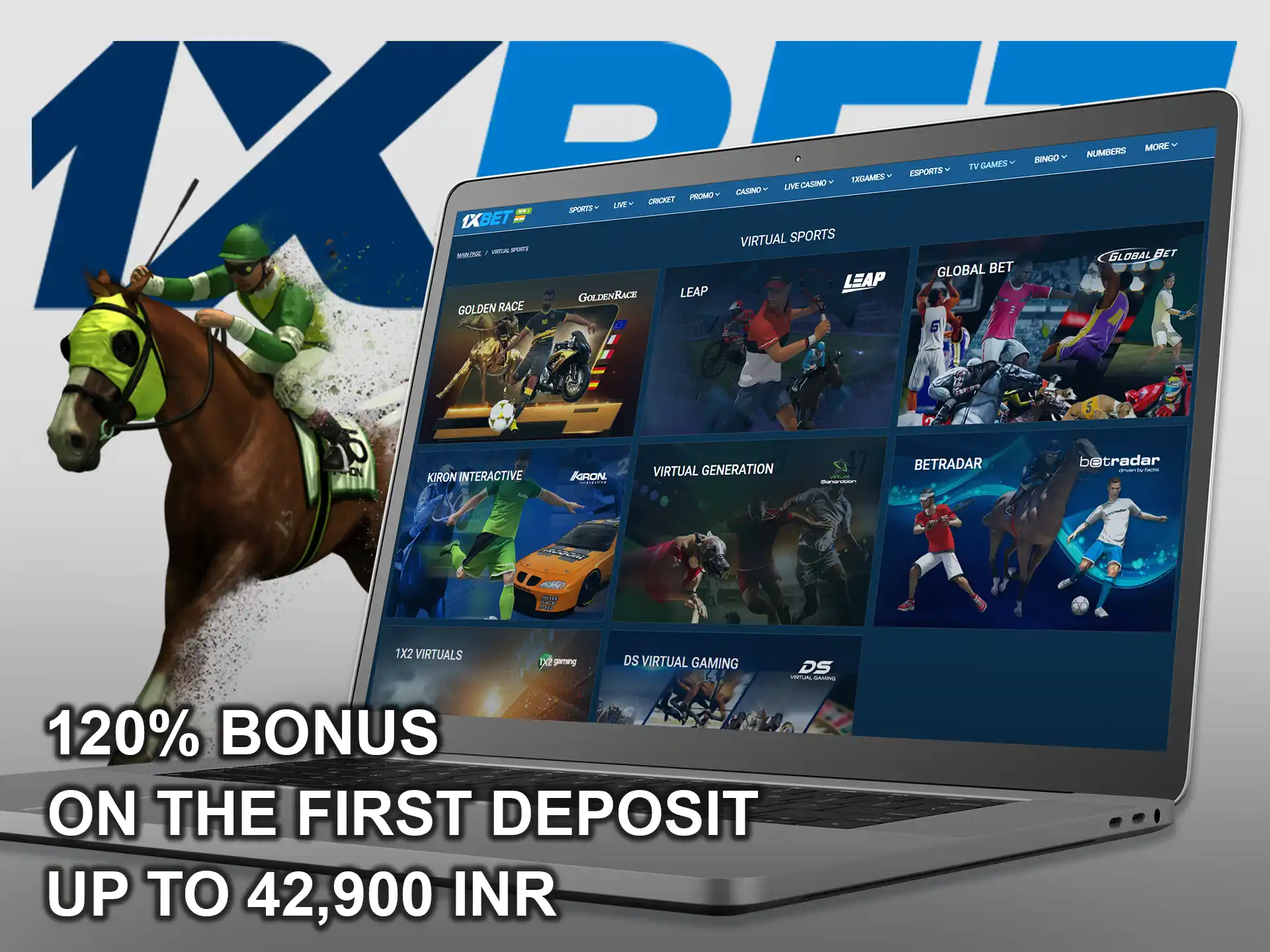 Register, make your first deposit and get profitable bonuses from 1xBet.